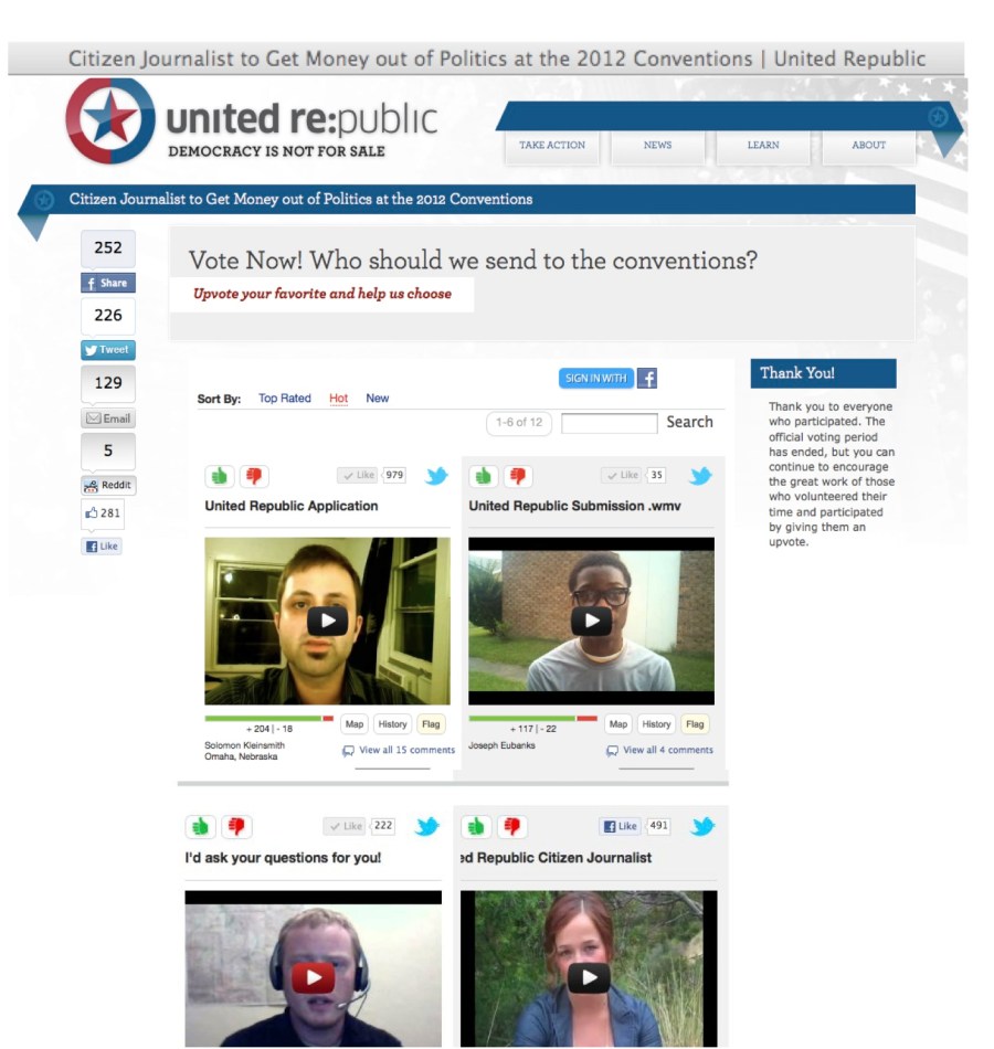 DC UNITED REP VOTE PAGE
